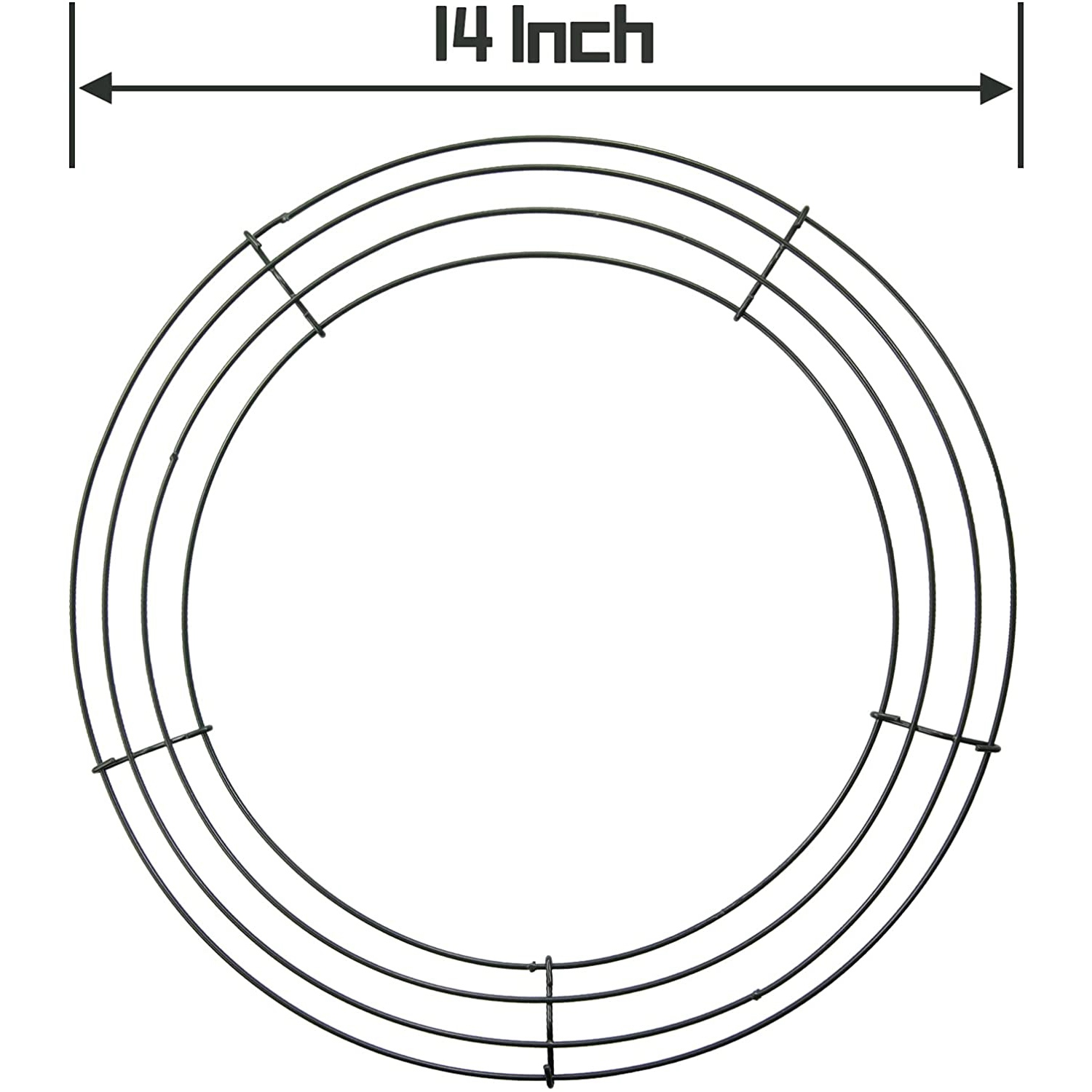 Wreath Form Wire - A25F-14-дюймовая металлическая круглая основа для венка,
