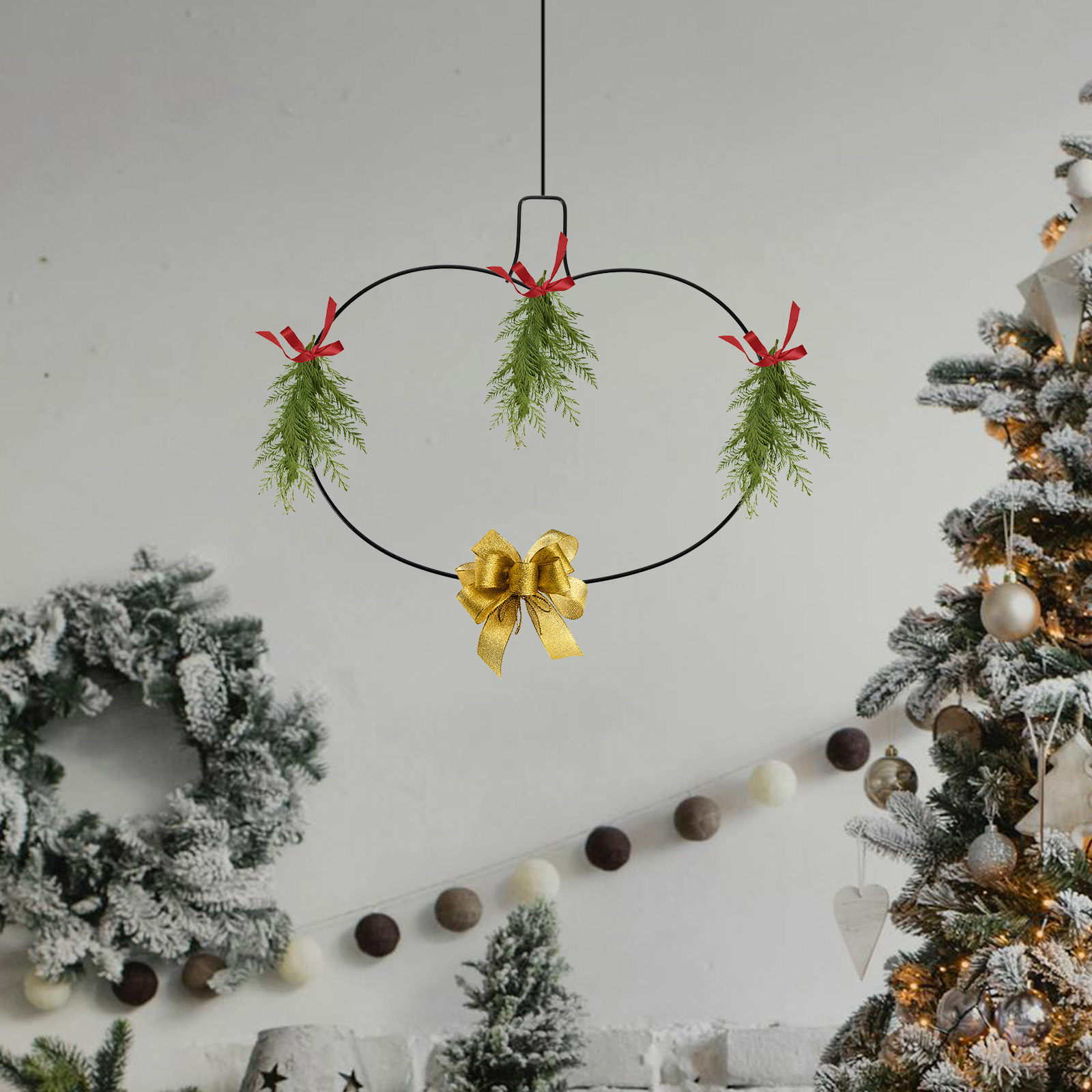 Wreath Form Wire - Металлическая рамка в форме тыквы для